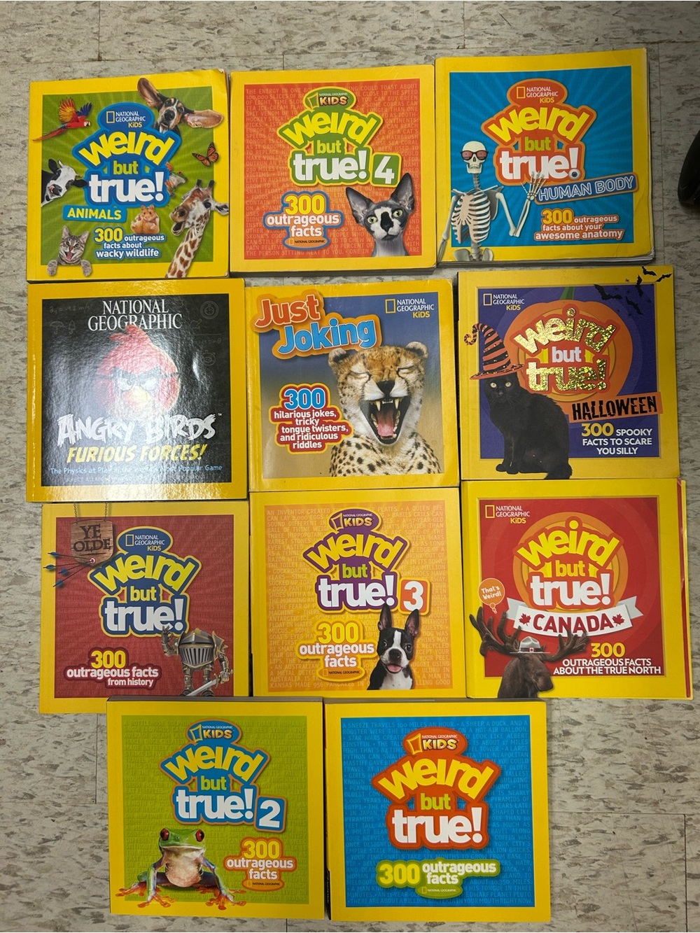 National Geographic Kids “Weird But True!” Book Lot + Bonus Titles (11 Books )